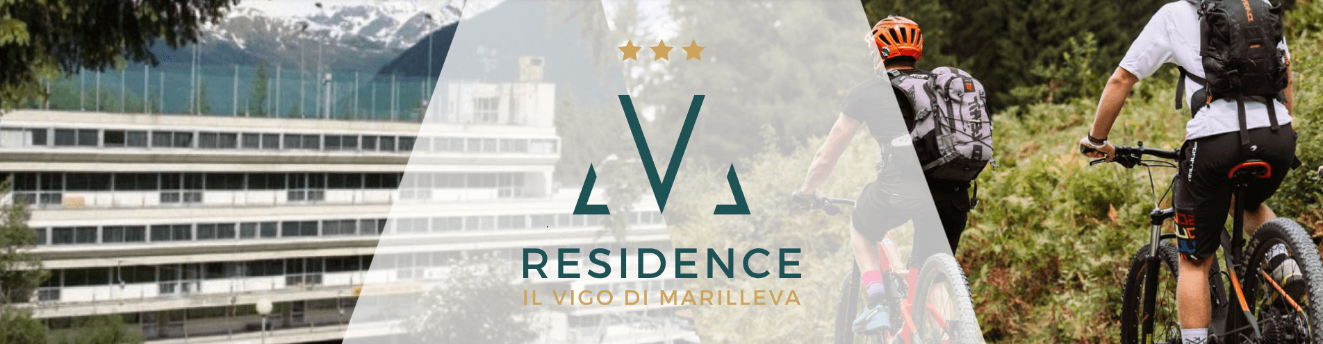 Facade and logo of Residence Il Vigo di Marilleva